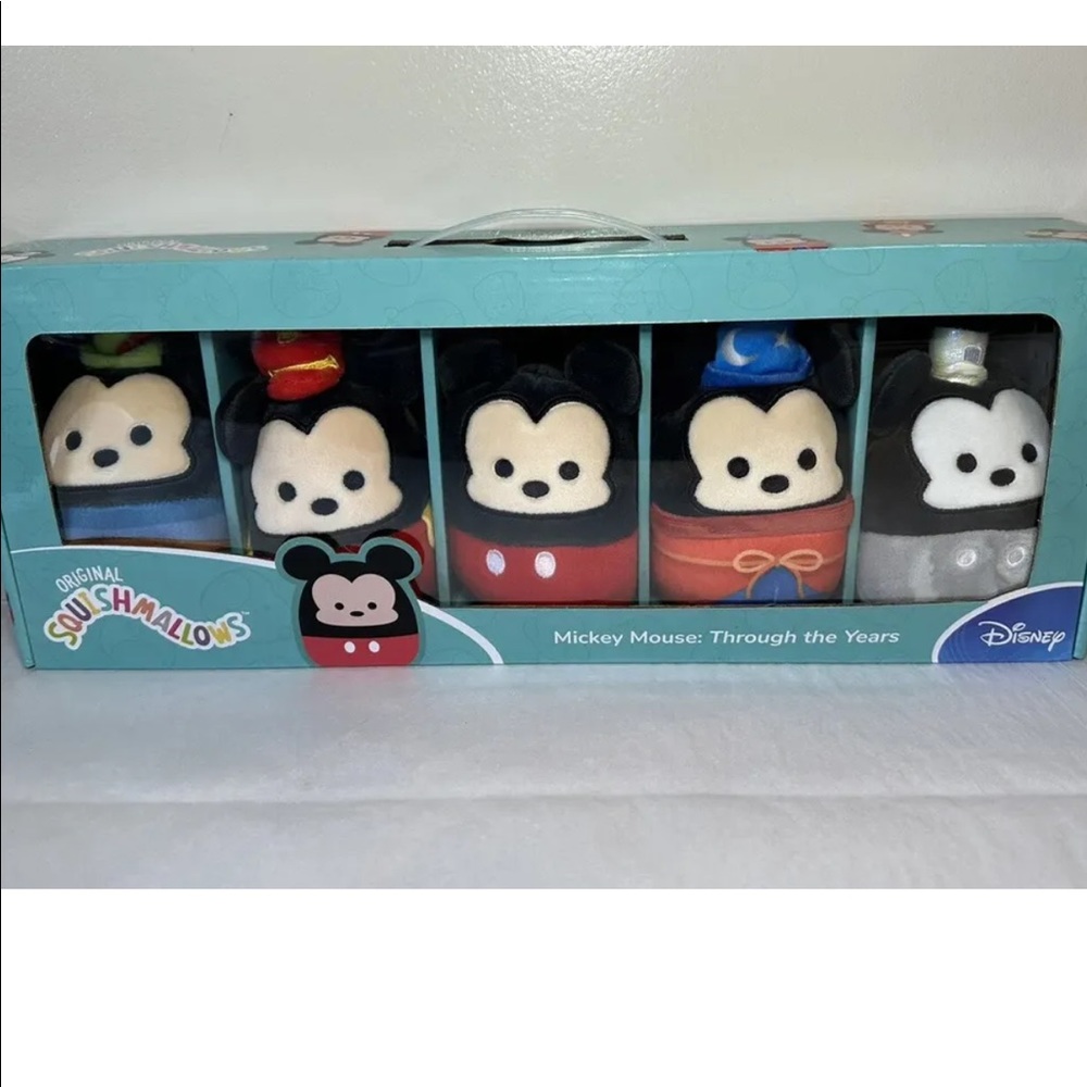 Squishmallow Disney New Mickey Mouse Through The Years Box Set NEW SEALED